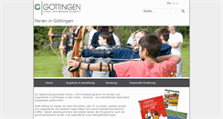 Desktop Screenshot of ferien.goettingen.de