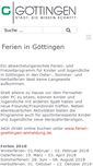 Mobile Screenshot of ferien.goettingen.de