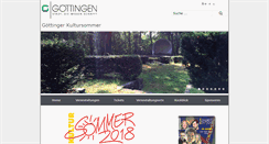 Desktop Screenshot of kultursommer.goettingen.de