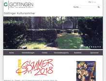 Tablet Screenshot of kultursommer.goettingen.de