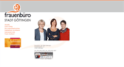 Desktop Screenshot of frauenbuero.goettingen.de